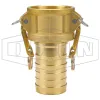 Global Crimp Style Cam & Groove Type C Coupler x Hose Shank