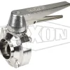 B5107-butterfly-weld-end-valve-with-trigger-handle-top-view