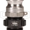 Cam & Groove Type F x Male NST (NH) Swivel Adapter