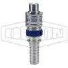 Dix-Lock® N-Series Interchange Male End x Hose Barb Safety-Lock Plug