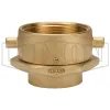 Open Snoot Brass Female Swivel Adapter - Pin Lug