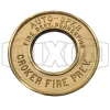 Round ID Plate Brass