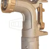 ball nozzle with swivel adapter outlet for bulk delivery