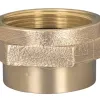 brass female to male hex nipple