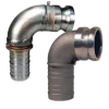 cam and groove type E 90deg elbow adapter x hose shank