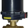electrically actuated brass ball valve