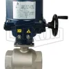 electrically actuated stainless steel ball valve