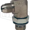 British Thread Adapter JIC Male 37° Flare x Male BSPP 90° Elbow