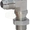 JIC 37° Flare 90° Bulkhead Elbow with Lock Nut