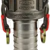 Vent-Lock Safety Cam & Groove Type C Coupler x Hose Shank