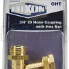 garden hose display 3/4 inch id hose coupling with hex nut